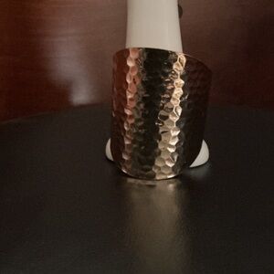 Hammered Gold Cuff Bracelet